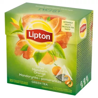 Lipton Herbata zielona Mandarynka i pomara�cza 20 x 1,8 g