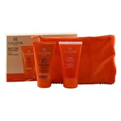 Collistar Zestaw Sun 2024 Krem przeciws�oneczny SPF 30 + Szampon do cia�a + Kosmetyczka 2 x 150 ml