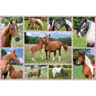 Puzzle 150 el. Konie G3