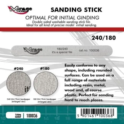 Pilnik �cierny Sanding Stick Double Grid 180/240