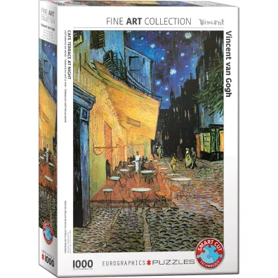 Puzzle 1000 el. Kawiarnia i taras w nocy Eurographics