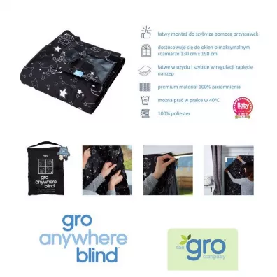 Gro Company Zas�ona zaciemniaj�ca przeno�na Gro Anywhere Blind Ollie the Owl