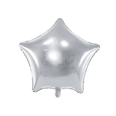 PartyDeco Balon foliowy Gwiazdka 70cm srebrny