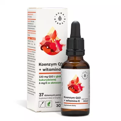 Aura Herbals Koenzym Q10 + Witamina E Suplement diety 30 ml