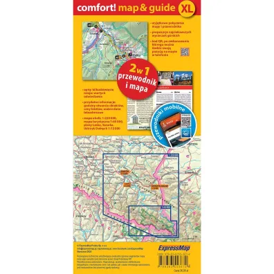 Bieszczady map&guide XL PL laminat 2025