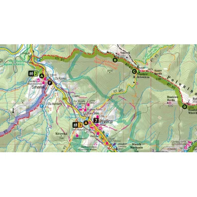 Bieszczady map&guide XL PL laminat 2025