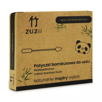 ZUZii Bambusowe patyczki kosmetyczne do uszu 100 szt.