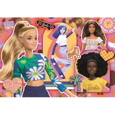 Puzzle 104 el. SuperColor. Barbie Clementoni