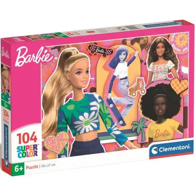 Puzzle 104 el. SuperColor. Barbie Clementoni