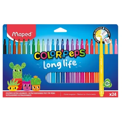 Flamastry Long Life 24kol MAPED