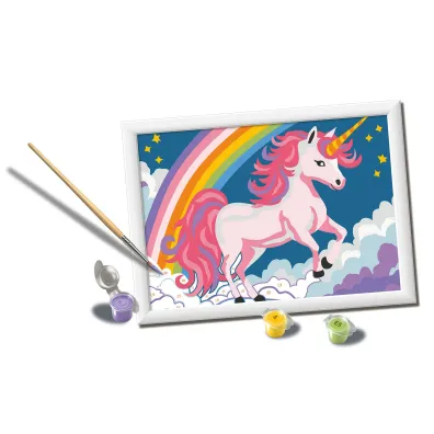 Malowanie po numerach CreArt - R�owy Neon - Jednoro�ec Ravensburger