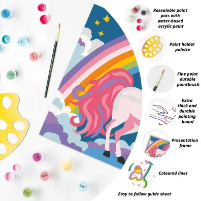 Malowanie po numerach CreArt - R�owy Neon - Jednoro�ec Ravensburger