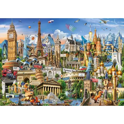 Puzzle 2000 el. Symbole Europy Educa