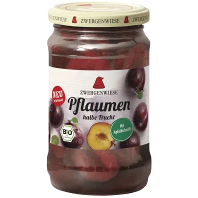Zwergenwiese �liwki po��wki w lekkim syropie (s�oik) 180 g Bio