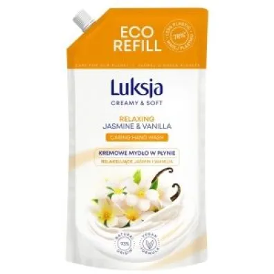 Luksja Creamy & Soft Ja�min i Wanilia Relaksuj�ce kremowe myd�o w p�ynie - zapas 900 ml