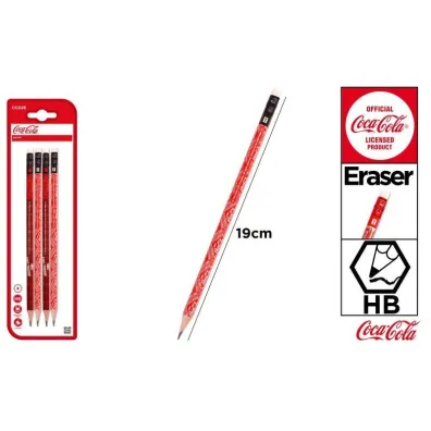 Mp Main Paper O��wek HB z gumk� Coca-Cola 4 szt.