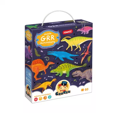 Puzzle 60 el. GRR Dinozaury Bright Junior Media