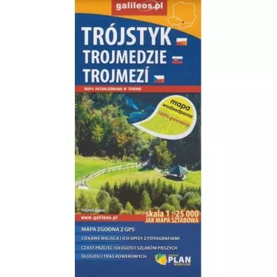 Mapa wodoodporna -Tr�jstyk/Trojmedzie/Trojmezi