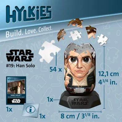 Puzzle 54 el. 3D Hylkies: Han Solo Ravensburger