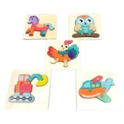 Puzzle drewniane zwierzta Toys Pawe Wojda