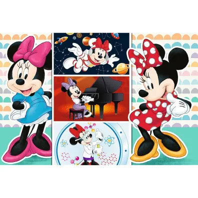 Puzzle 100 el. Zabawna Minnie Trefl