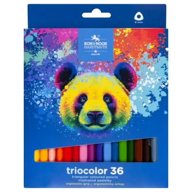 Koh-I-Noor Kredki Triocolor Tygrys 36 kolor�w
