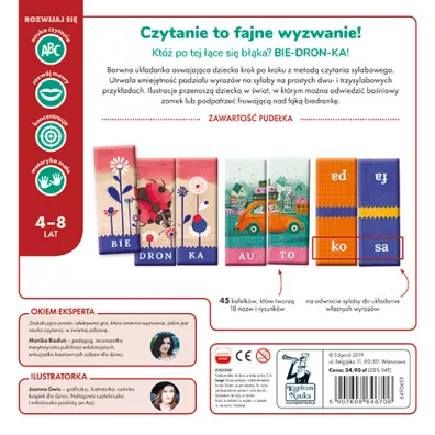 Kapitan Nauka. Czytam i ukadam sylaby. Ukadanka sylabowa Edgard