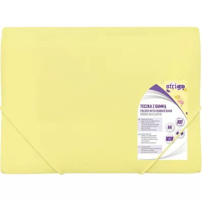 Strigo Teczka z gumk� A4 PP pastelowa ��ta