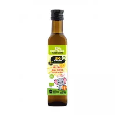 Big Nature Olej dla dzieci toczony na zimno - suplement diety 250 ml Bio