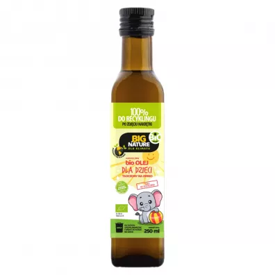 Big Nature Olej dla dzieci toczony na zimno - suplement diety 250 ml Bio