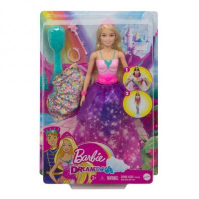 Ksiniczka Syrenia Przemiana. Barbie Dreamtopia 2in1. GTF92 GTF91 Mattel