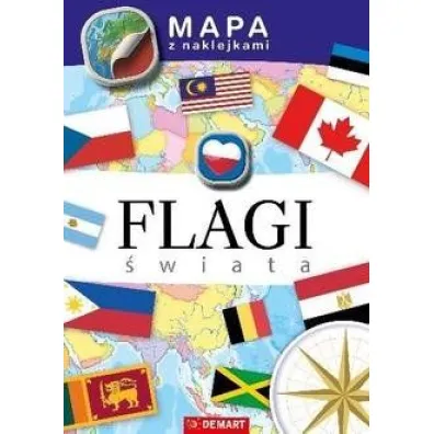 Mapa z naklejkami Flagi �wiata - Agata Adamczak, Anna Kodyniak