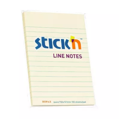 Stickn Notes samoprzylepny ��ty pastel 152x101mm 100 kartek