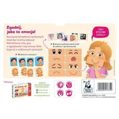 Emocje. Gra edukacyjna. Kapitan Nauka