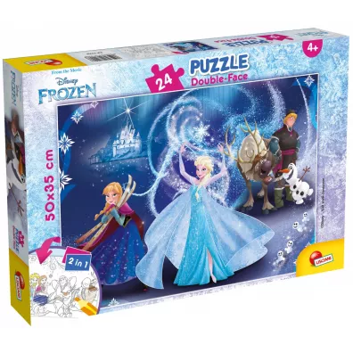 Puzzle dwustronne 24 el. Frozen 2 Plus Lisciani