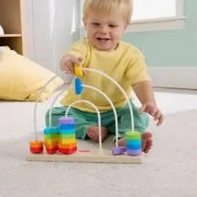 Fisher-Price T�cza Drewniane koraliki Kszta�ty Mattel