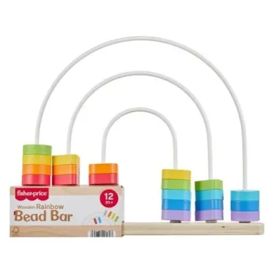 Fisher-Price T�cza Drewniane koraliki Kszta�ty Mattel
