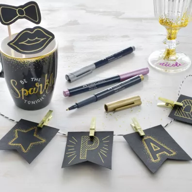 Faber-Castell Pisak metaliczny metallic fioletowy (date with violet)