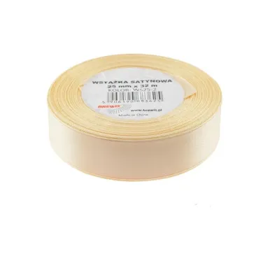 Brewis Wst��ka satynowa ecru 25mm x 32m