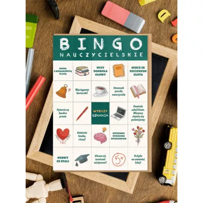 Karnet okoliczno�ciowy dla nauczyciela Bingo