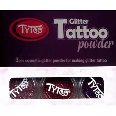 Tytoo. Tatua�e zestaw brokat�w 3 kolory