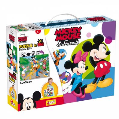 Puzzle 60 el. Double-Face in bag Mickey Mouse & Friends Lisciani