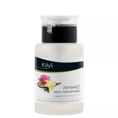 KillyS Hybrid Nail Polish Remover zmywacz lakieru hybrydowego z pompk Dzika Ra & Wanilia 150 ml