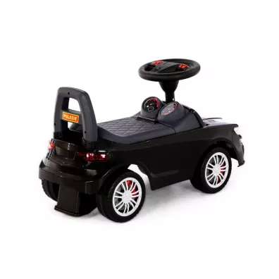 Polesie 84613 Samochd-jedzik SuperCar Nr6 z sygnaem dwikowym (czarny) jedzideko auto pojazd