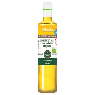 Olandia Olej z zarodk�w rzepaku uniwersalny t�oczony na zimno 500 ml Bio