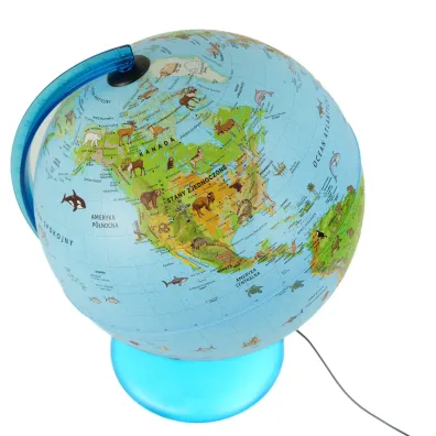 Nova Rico Globus Safari pod�wietlany ze zwierz�tami 30cm