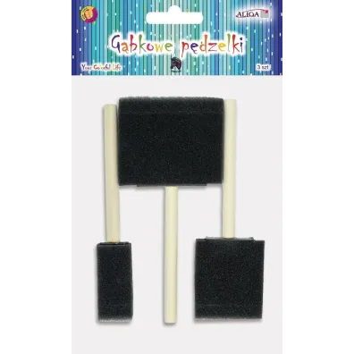 Aliga P�dzelki g�bkowe 2,5cm, 5cm, 7,5cm 3 szt