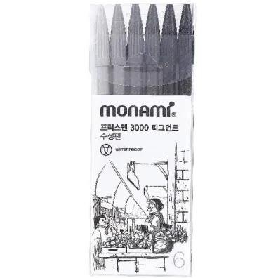 Monami Cienkopis Plus Pen 6 szt.