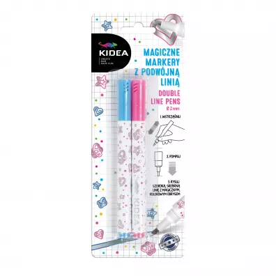 Derform Kidea Magiczny marker z podw�jn� lini� 2 kolory