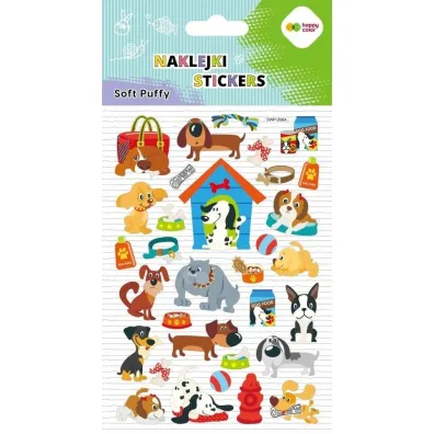 Happy Color Naklejki 3D SOFT PUFFY - Dog World, 110X205 mm